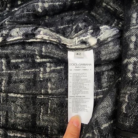 Dolce & Gabbana Monochrome Tweed Set - Picture 16 of 16